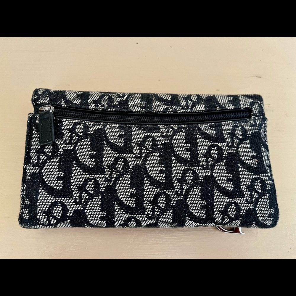 Christi’s Dior Monogram Wallet - Dark Navy